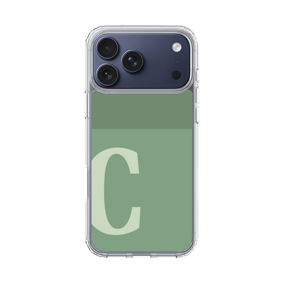 スリムプロテクションケース［ オリジナル - initial two tone - C green ］