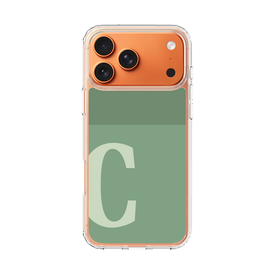 スリムプロテクションケース［ オリジナル - initial two tone - C green ］