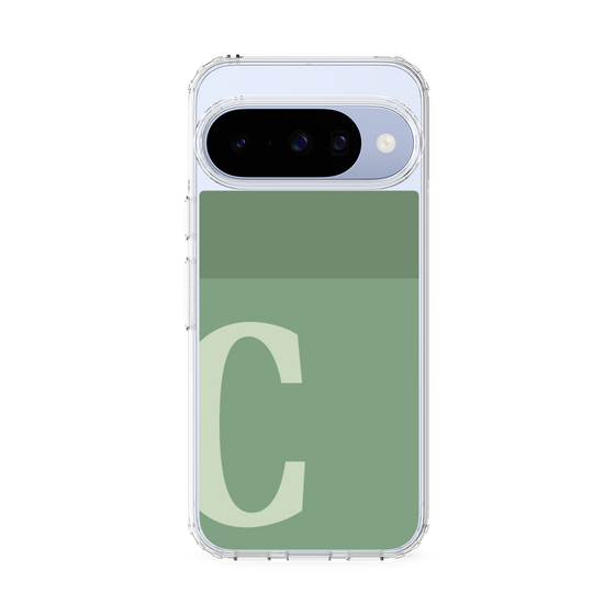 スリムプロテクションケース［ オリジナル - initial two tone - C green ］