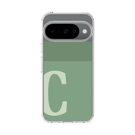 スリムプロテクションケース［ オリジナル - initial two tone - C green ］