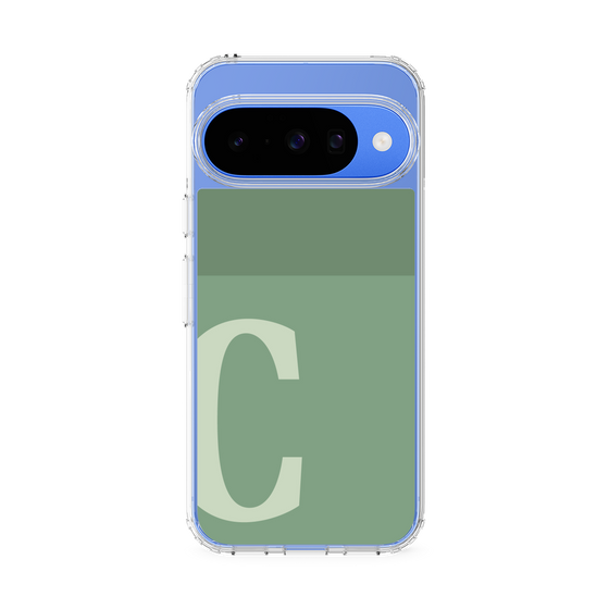 スリムプロテクションケース［ オリジナル - initial two tone - C green ］
