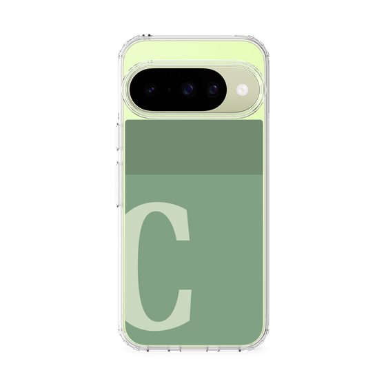 スリムプロテクションケース［ オリジナル - initial two tone - C green ］
