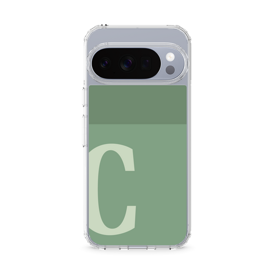 スリムプロテクションケース［ オリジナル - initial two tone - C green ］
