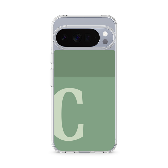 スリムプロテクションケース［ オリジナル - initial two tone - C green ］