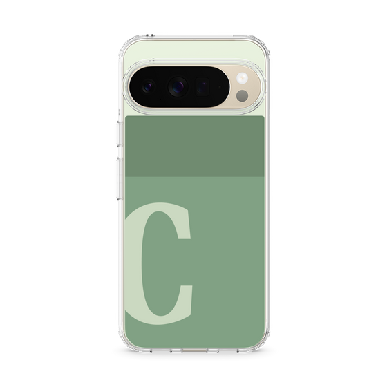 スリムプロテクションケース［ オリジナル - initial two tone - C green ］