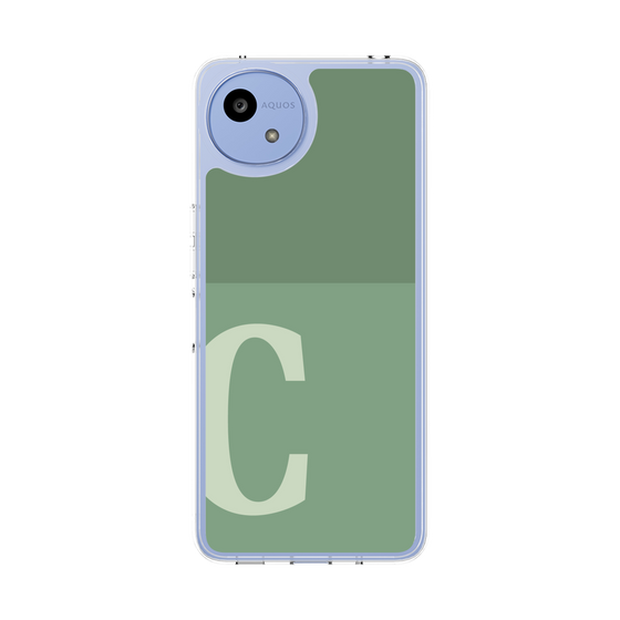 スリムプロテクションケース［ オリジナル - initial two tone - C green ］