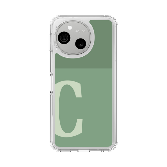 スリムプロテクションケース［ オリジナル - initial two tone - C green ］