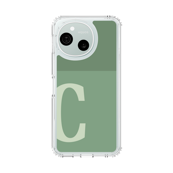スリムプロテクションケース［ オリジナル - initial two tone - C green ］