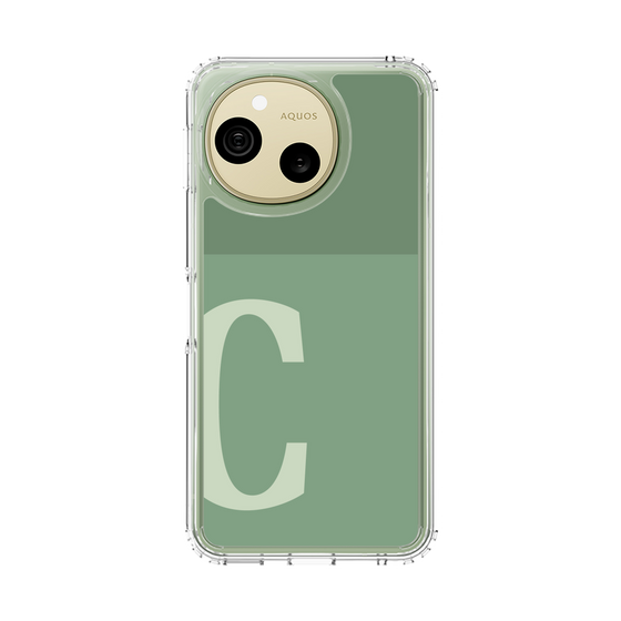 スリムプロテクションケース［ オリジナル - initial two tone - C green ］
