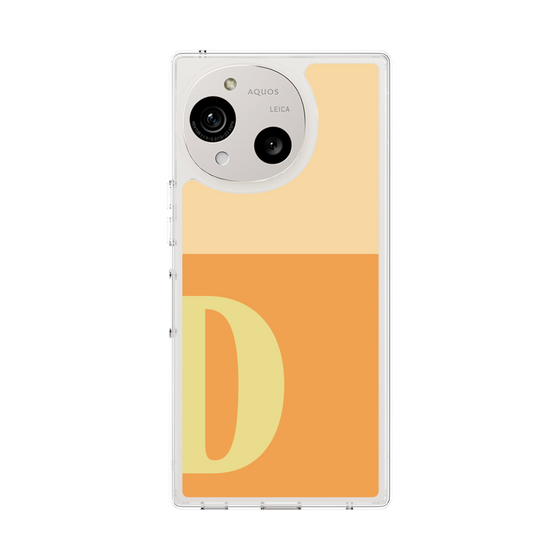 スリムプロテクションケース［ オリジナル - initial two tone - D orange ］