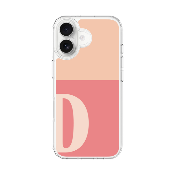 スリムプロテクションケース［ オリジナル - initial two tone - D pink ］