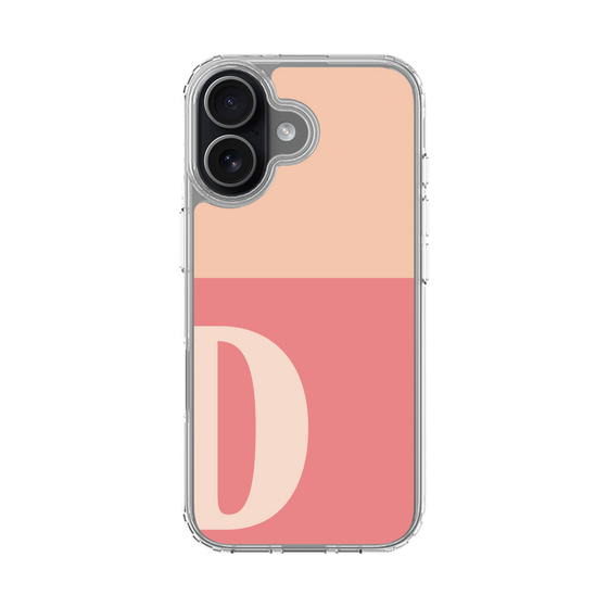 スリムプロテクションケース［ オリジナル - initial two tone - D pink ］