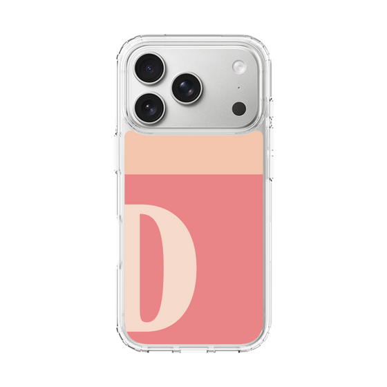 スリムプロテクションケース［ オリジナル - initial two tone - D pink ］