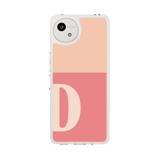 スリムプロテクションケース［ オリジナル - initial two tone - D pink ］