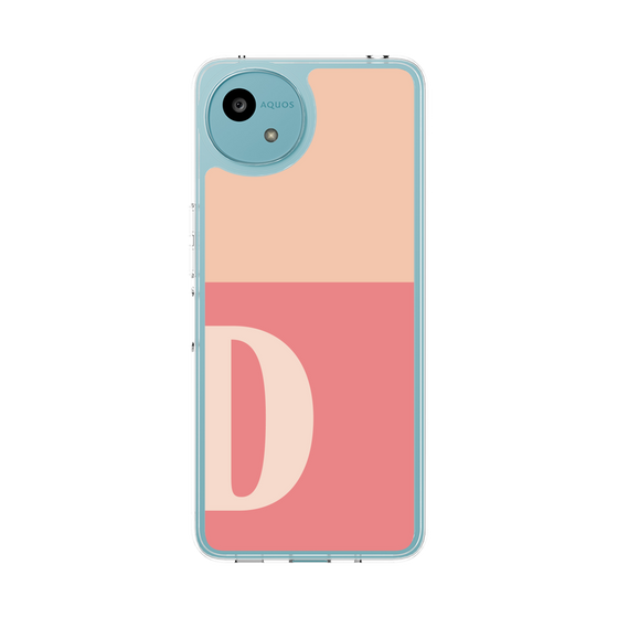 スリムプロテクションケース［ オリジナル - initial two tone - D pink ］