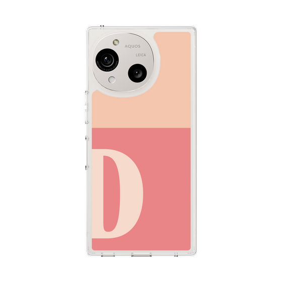 スリムプロテクションケース［ オリジナル - initial two tone - D pink ］