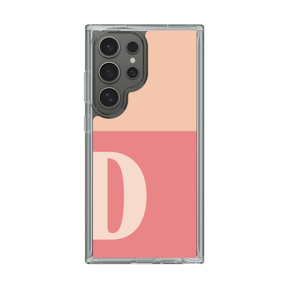 スリムプロテクションケース［ オリジナル - initial two tone - D pink ］
