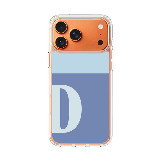 スリムプロテクションケース［ オリジナル - initial two tone - D blue ］
