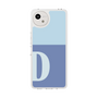 スリムプロテクションケース［ オリジナル - initial two tone - D blue ］