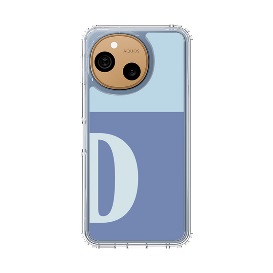 スリムプロテクションケース［ オリジナル - initial two tone - D blue ］