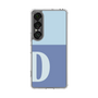 スリムプロテクションケース［ オリジナル - initial two tone - D blue ］