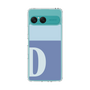 スリムプロテクションケース［ オリジナル - initial two tone - D blue ］