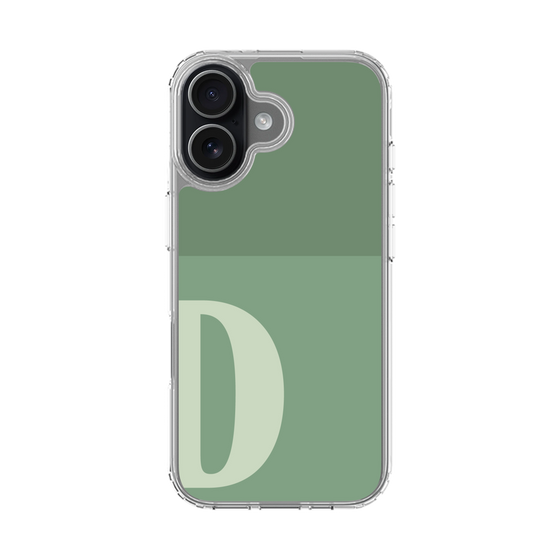 スリムプロテクションケース［ オリジナル - initial two tone - D green ］