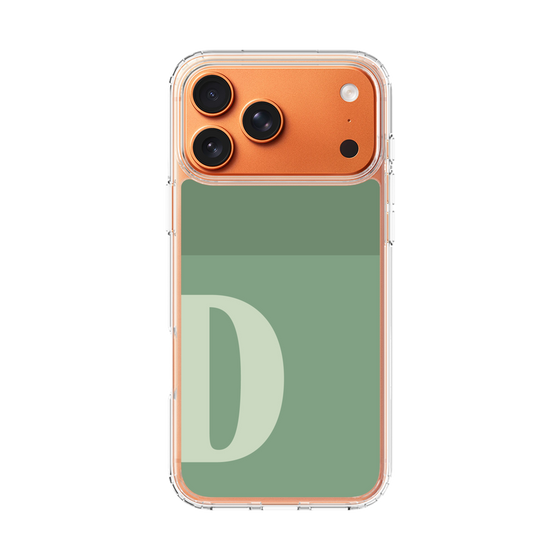 スリムプロテクションケース［ オリジナル - initial two tone - D green ］