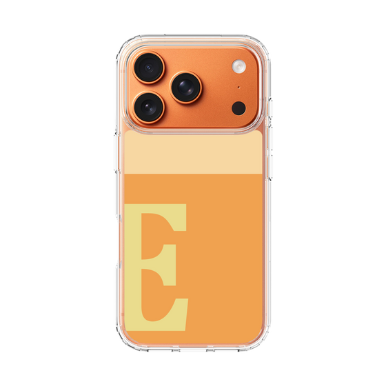 スリムプロテクションケース［ オリジナル - initial two tone - E orange ］