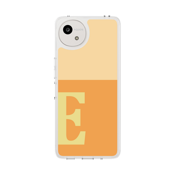 スリムプロテクションケース［ オリジナル - initial two tone - E orange ］