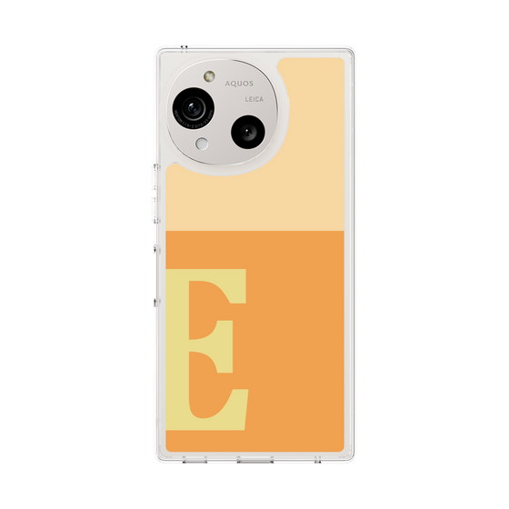 スリムプロテクションケース［ オリジナル - initial two tone - E orange ］