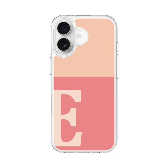 スリムプロテクションケース［ オリジナル - initial two tone - E pink ］
