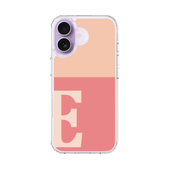 スリムプロテクションケース［ オリジナル - initial two tone - E pink ］