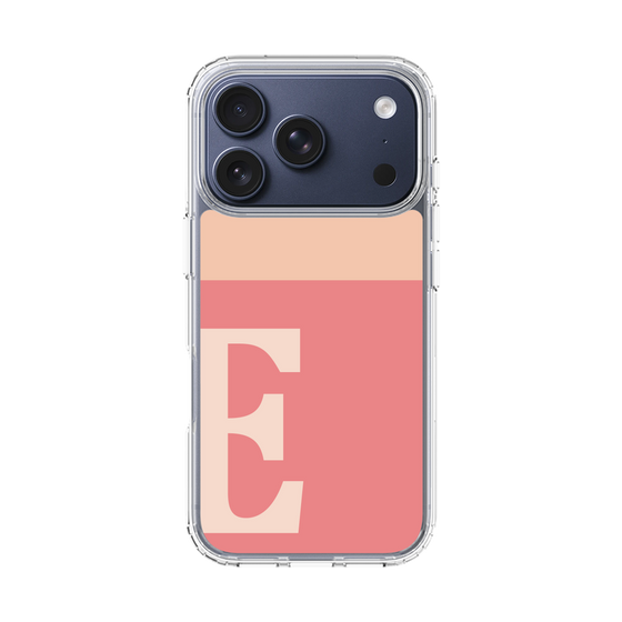スリムプロテクションケース［ オリジナル - initial two tone - E pink ］