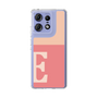 スリムプロテクションケース［ オリジナル - initial two tone - E pink ］