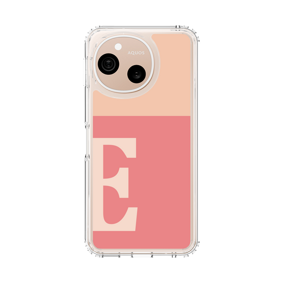 スリムプロテクションケース［ オリジナル - initial two tone - E pink ］