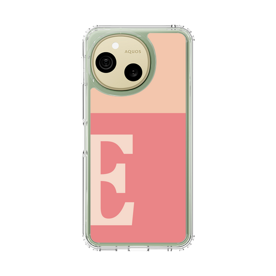 スリムプロテクションケース［ オリジナル - initial two tone - E pink ］