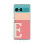 スリムプロテクションケース［ オリジナル - initial two tone - E pink ］