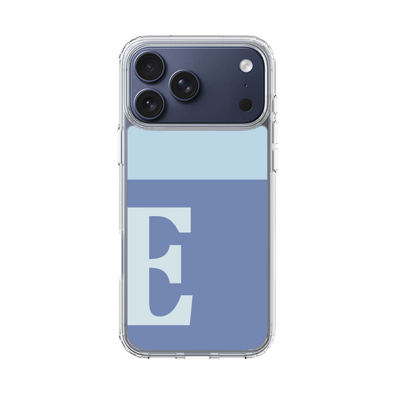 スリムプロテクションケース［ オリジナル - initial two tone - E blue ］