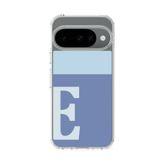 スリムプロテクションケース［ オリジナル - initial two tone - E blue ］