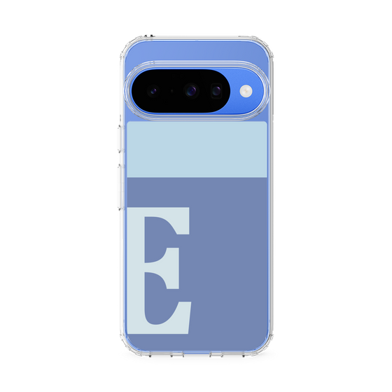 スリムプロテクションケース［ オリジナル - initial two tone - E blue ］
