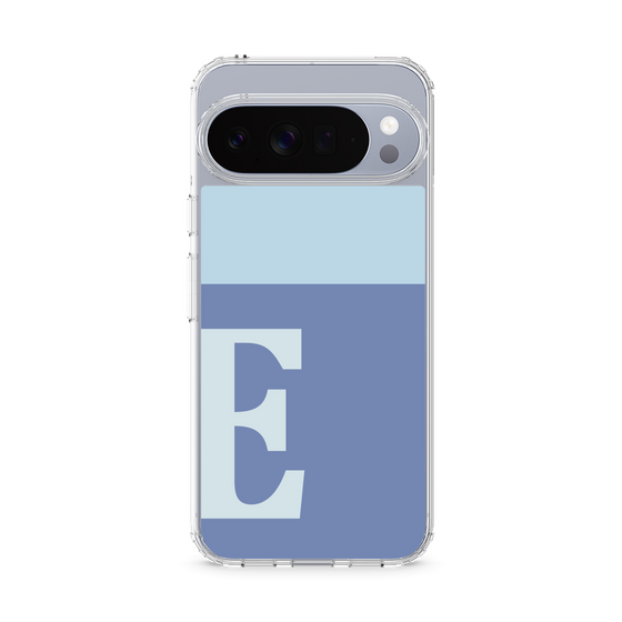スリムプロテクションケース［ オリジナル - initial two tone - E blue ］