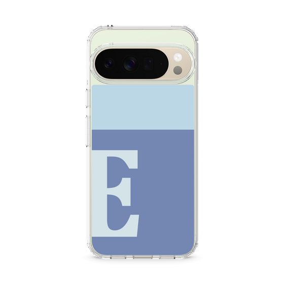 スリムプロテクションケース［ オリジナル - initial two tone - E blue ］