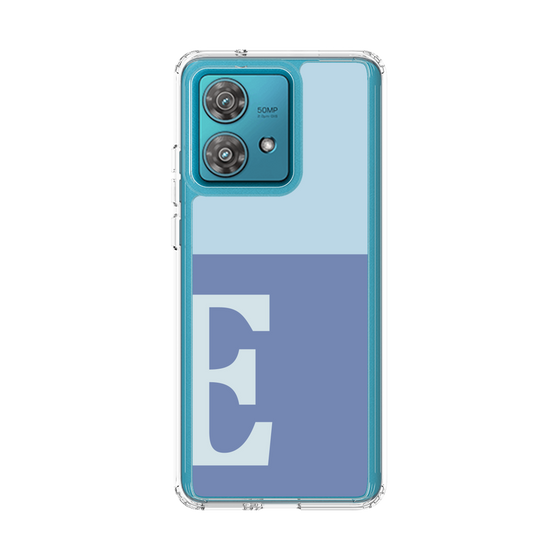 スリムプロテクションケース［ オリジナル - initial two tone - E blue ］