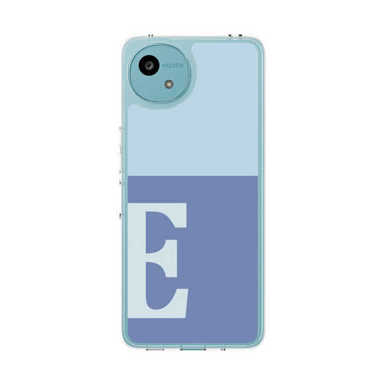スリムプロテクションケース［ オリジナル - initial two tone - E blue ］