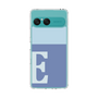 スリムプロテクションケース［ オリジナル - initial two tone - E blue ］