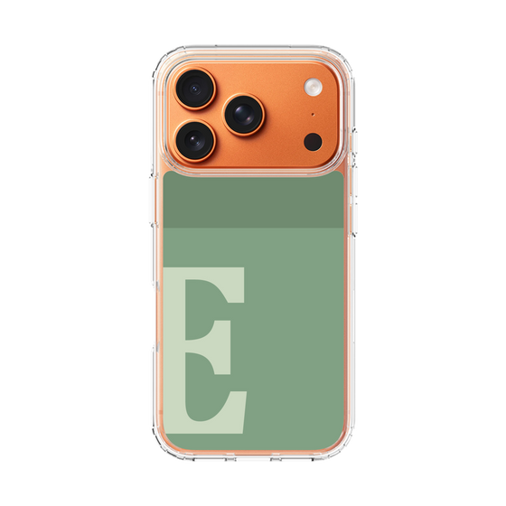 スリムプロテクションケース［ オリジナル - initial two tone - E green ］