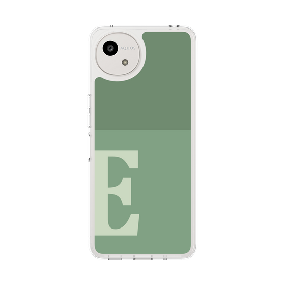 スリムプロテクションケース［ オリジナル - initial two tone - E green ］