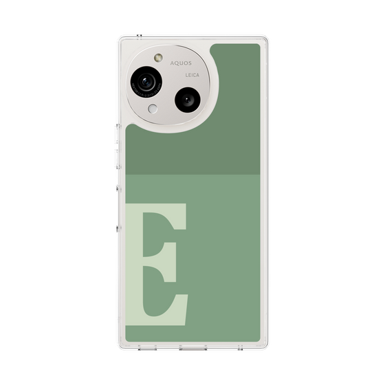 スリムプロテクションケース［ オリジナル - initial two tone - E green ］