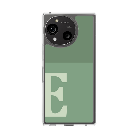 スリムプロテクションケース［ オリジナル - initial two tone - E green ］